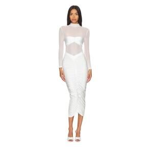 Seroya White Levina Dress, Revolve, Bride, Engagement, Bachelorette,‎ Size Large